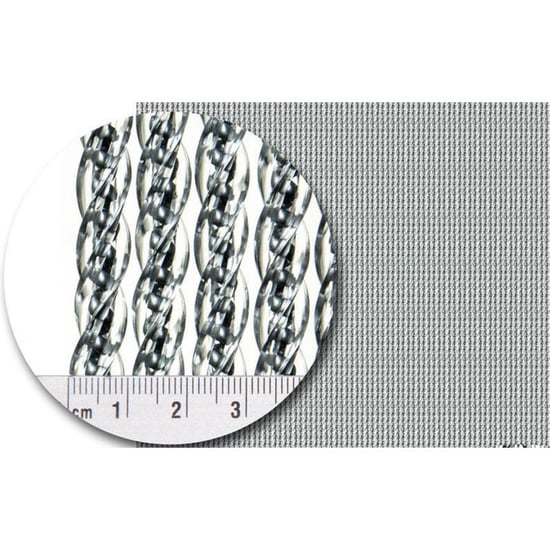 Vliegengordijnenexpert Venetië vliegengordijn 100x240 cm transparant met zilveren kern in het kozijn - Image 4