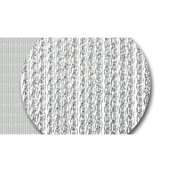 Vliegengordijnenexpert Venetië vliegengordijn 100x240 cm transparant met zilveren kern op het kozijn - Image 2
