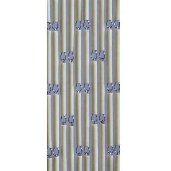 Vliegengordijnenexpert Vliegengordijn hulzen creme 100 x 240 cm in het kozijn - Image 3