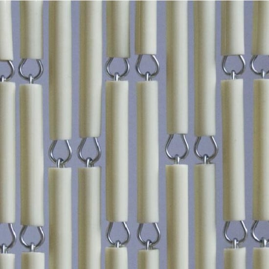 Vliegengordijnenexpert Vliegengordijn hulzen creme 100 x 240 cm in het kozijn - Image 4