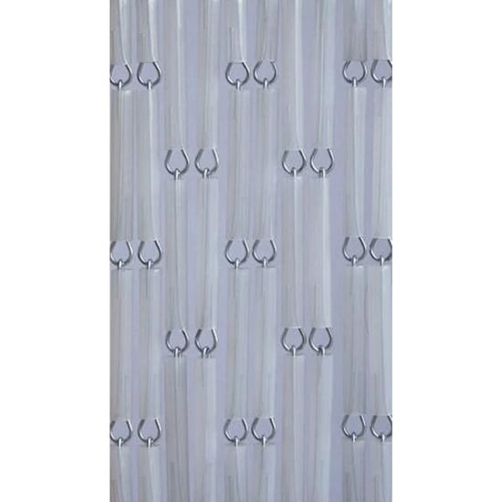 Vliegengordijnenexpert Vliegengordijn hulzen transparant 240 x 100 cm op het kozijn - Image 2
