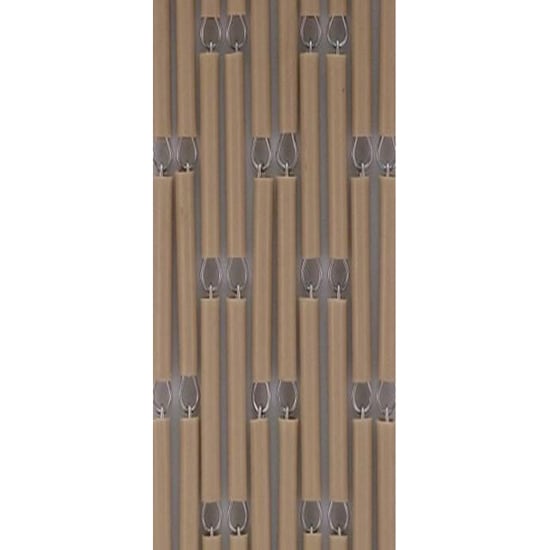Vliegengordijnenexpert Vliegengordijn hulzen zand 100 x 240 100 x 240 cm in het kozijn - Image 3