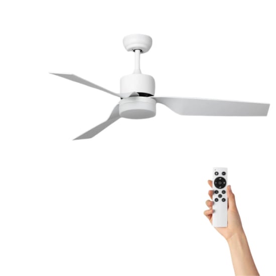 Ventiluxe Plafondventilator hannelore met verlichting Ø132cm 6 snelheden- afstandsbediening bruin - Image 1
