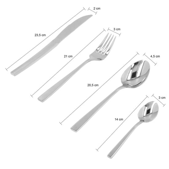 Krumble Bestekset (plat) 24 delig 6 persoons kleurig - Image 3