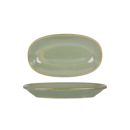Bonna Serveerschaal sage hygge porselein 19x11 cm set van 2 - Image 1
