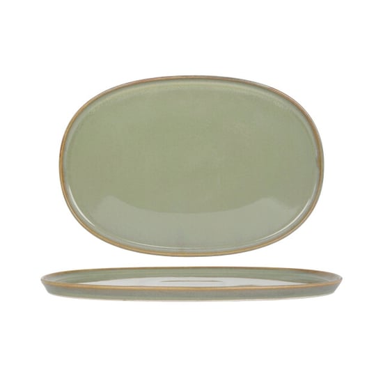 Bonna Serveerschaal sage hygge porselein 34 cm set van 2 - Image 1