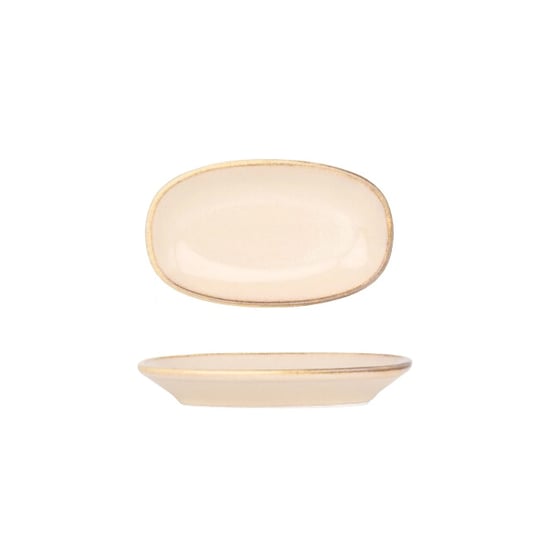 Bonna Serveerschaal sand hygge porselein 15x8.5 cm set van 2 - Image 1