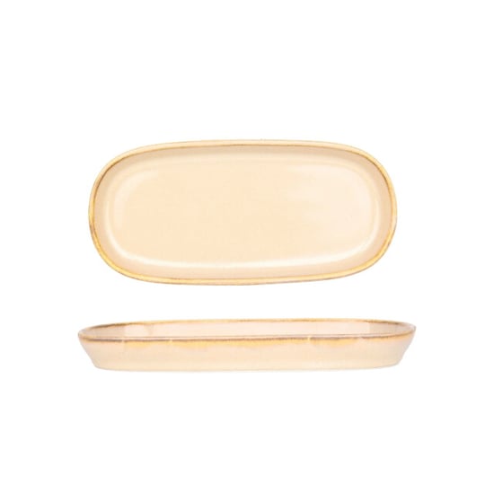 Bonna Serveerschaal sand hygge porselein 21 cm set van 2 - Image 1
