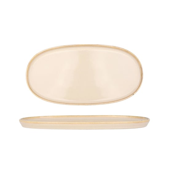 Bonna Serveerschaal sand hygge porselein 30 cm set van 2 - Image 1