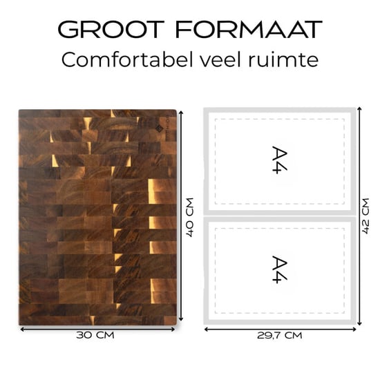 Sophior Hakblok acacia hout - Image 3