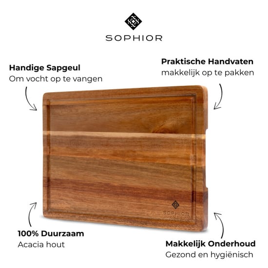 Sophior Snijplank van acacia hout - Image 6