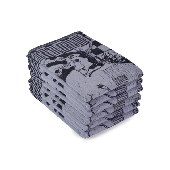 DoubleDry Luxe theedoeken set 6 stuks 50x70 cm 100% katoen hoge - Image 1