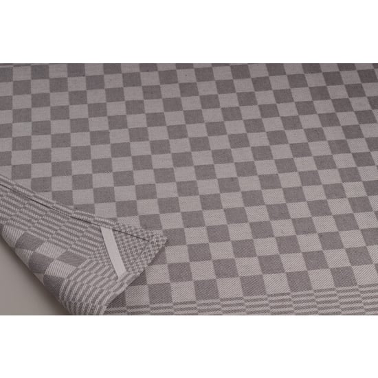 DoubleDry Theedoeken set 12 stuks 50x70 cm 100% katoen blokpatroon - - Image 3