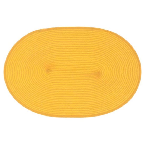 Unique Living placemat daisy ovaal rotan /oranje 45x30cm - Image 1