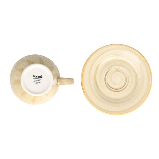 Bonna Koffie kopjes & schotel aura terrain porselein set van 6 - Image 2