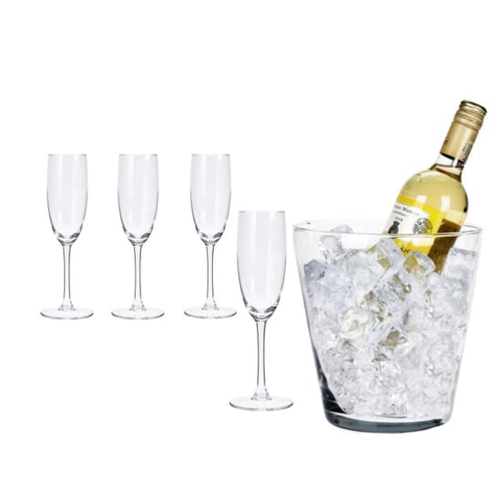 Casa di Elturo Luxe kristallen champagneset set van 5 inclusief wijnkoeler - Image 1