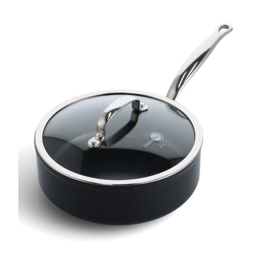 Greenpan Barcelona keramische hapjespan 24 cm met glazen deksel - Image 2