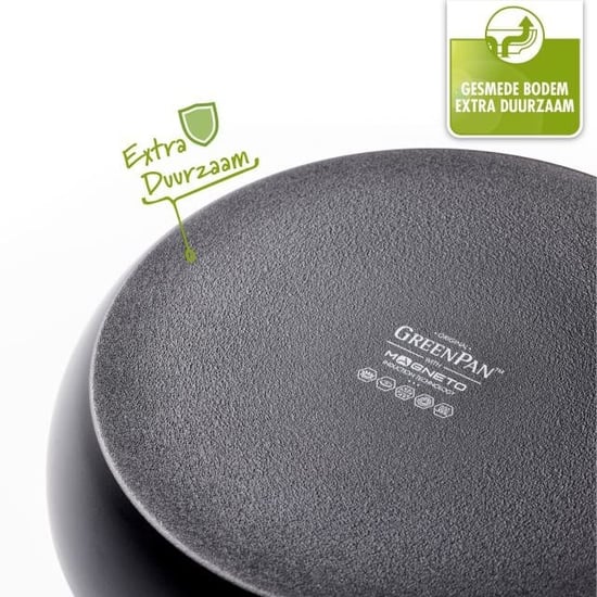 Greenpan Torino keramische hapjespan 28 cm met glazen deksel - Image 2