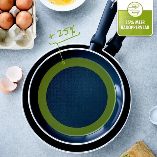 Greenpan Torino keramische hapjespan 28 cm met glazen deksel - Image 3