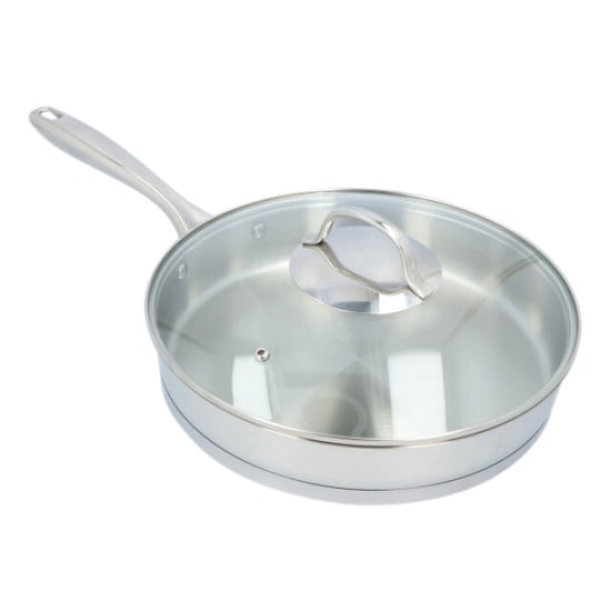 Secret de Gourmet Pfas vrij dubbelwandige rvs hapjespan met deksel 28 cm - - Image 3