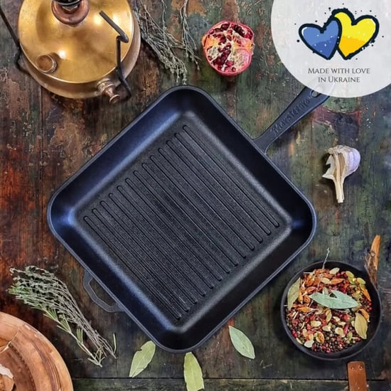 Maysternya Grillpan gietijzer 28 x 28 x 4 cm zwart - Image 2