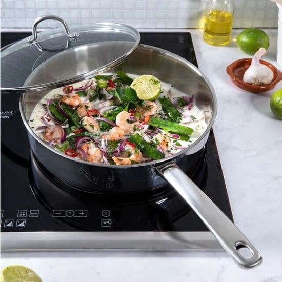 BK Cookware Bk bright hapjespan 28 cm rvs glazen deksel - Image 2