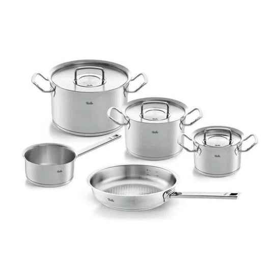 Fissler Original profi collection- 5 delig steel- en koekenpan rvs deksels - Image 2
