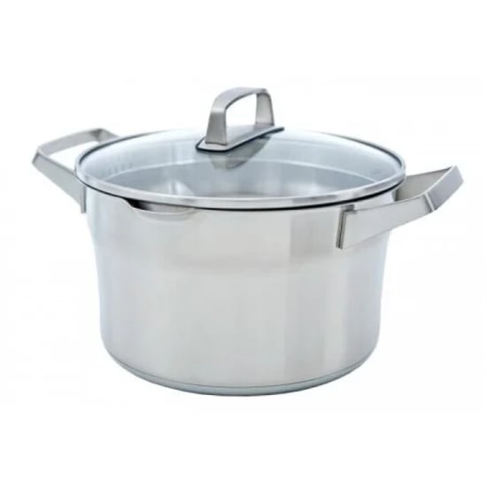 BK Cookware Bk premium+ soeppan 24 cm rvs met glazen deksel - Image 1