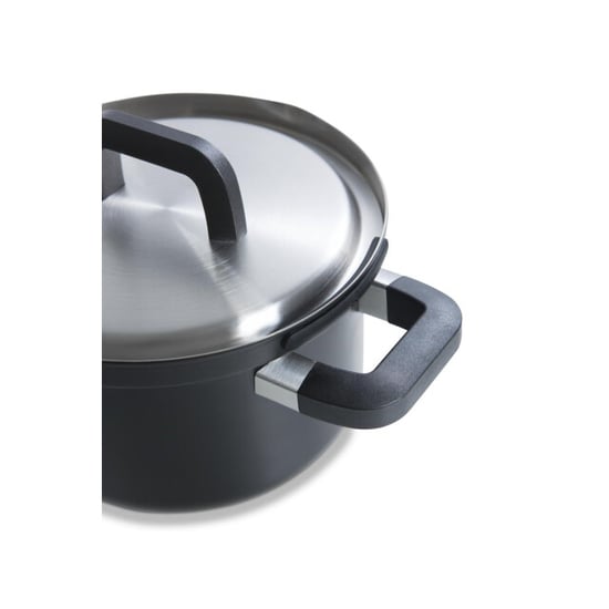BK Cookware Bk flow cool black soeppan- 24 cm rvs veilig afgietsysteem - Image 2