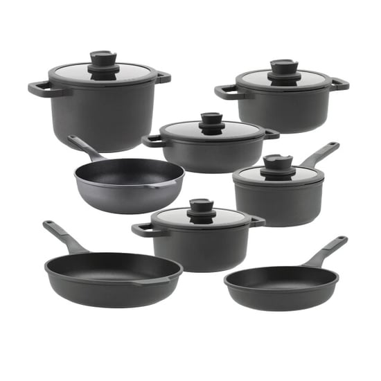 BergHOFF Pannenset leo stone 13 delig downdraft met gratis essentials serveertang 34cm - Image 2