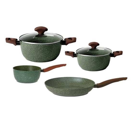 TVS Natura Induction pannenset 4 delig met glazen deksels - Image 1