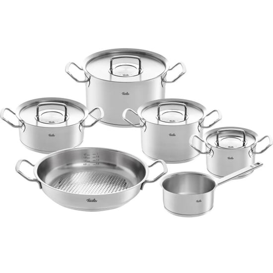 Fissler Original profi collection 2022 6 delig hapjespan steelpan rvs deksels - Image 2