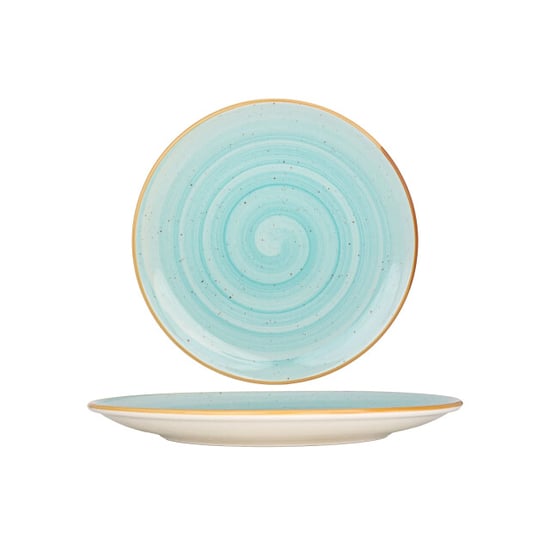 Bonna Dinerbord aqua porselein 30 cm set van 6 - Image 1