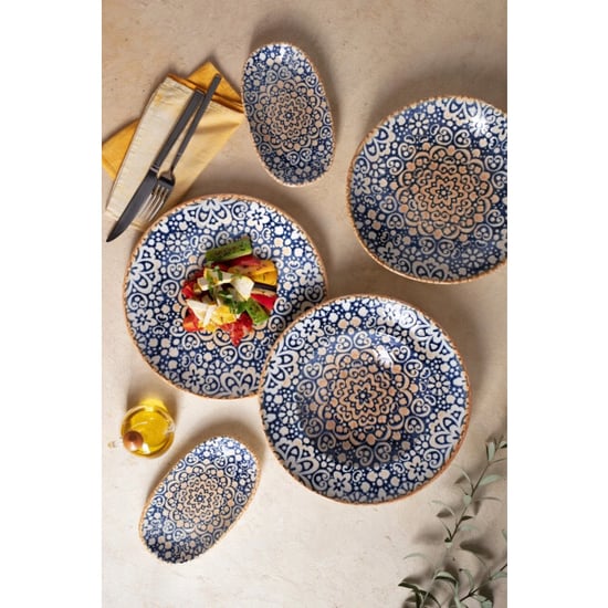 Bonna Dinerbord alhambra porselein 30 cm set van 6 - Image 2