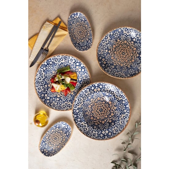 Bonna Pastabord alhambra porselein 28 cm (400cc) set van 2 - Image 2
