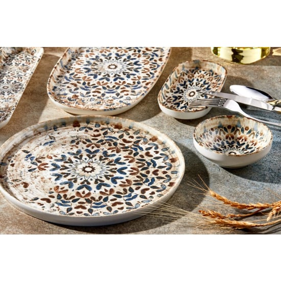 Rinart Dessertbord aztec porselein 20 cm set van 6 - Image 2