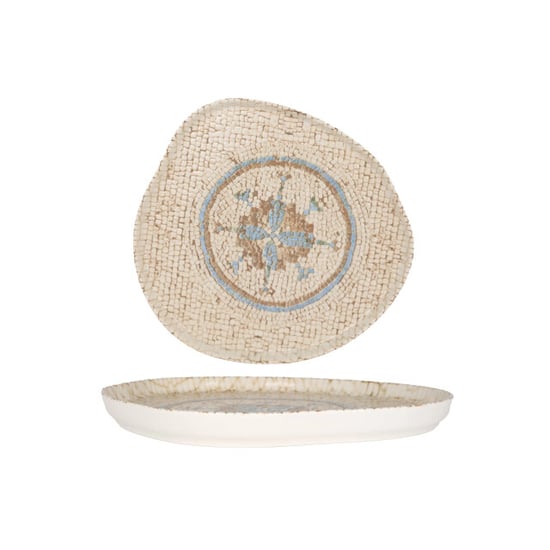 Rinart Dinerbord celest porselein 30 cm set van 6 - Image 1