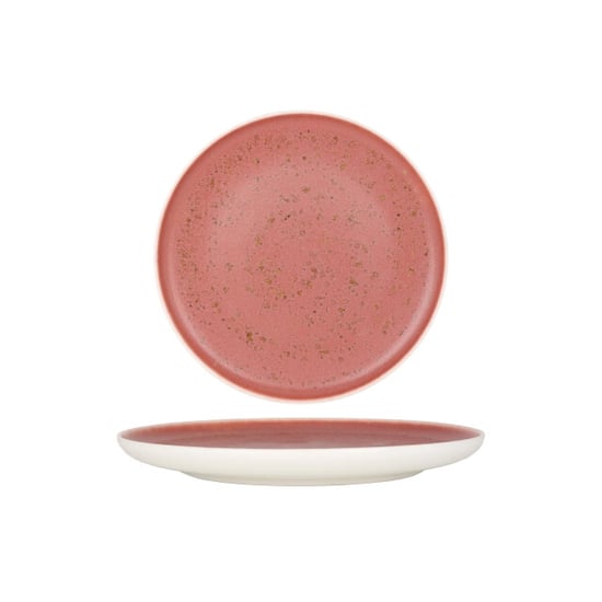 Rinart Dinerbord rosa porselein 25 cm set van 6 - Image 1