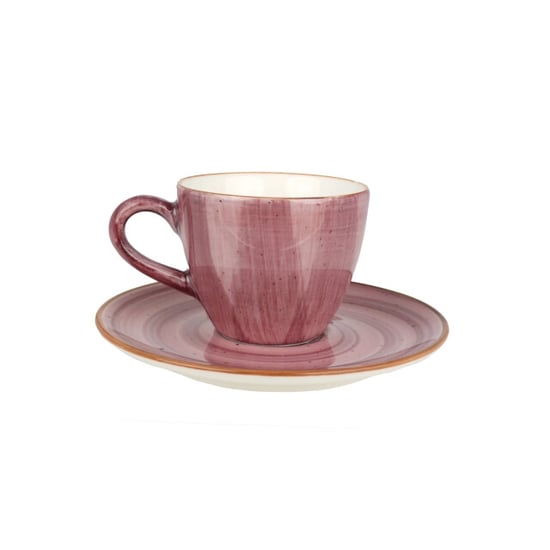 Bonna Espresso kopjes & schotel aura blackberry porselein set van 6 - Image 1