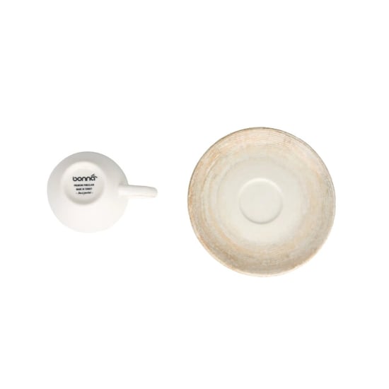 Bonna Espresso kopjes & schotel patera porselein set van 6 - Image 2