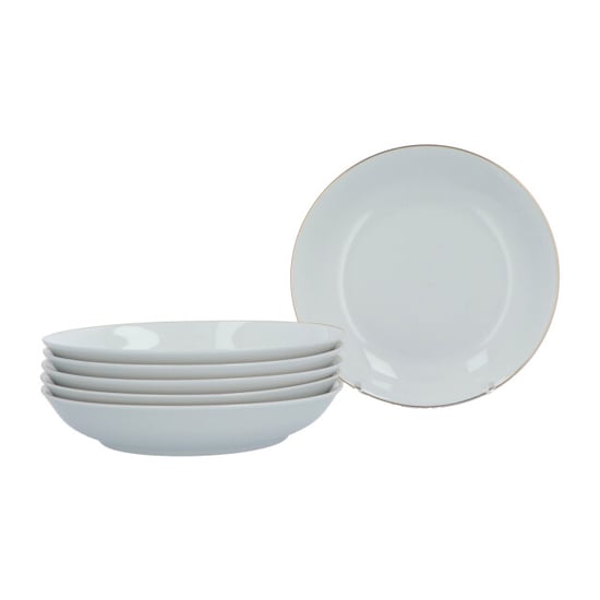 Luzzo ® classic serviesset 6 persoons 18 dlg porselein met gouden rand - Image 2