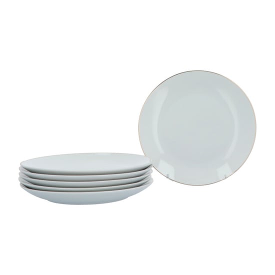 Luzzo ® classic serviesset 6 persoons 18 dlg porselein met gouden rand - Image 3