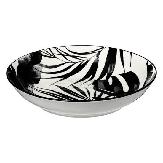 Secret de Gourmet Porseleinen serviesset palm zwart 6 persoons 18-delig - Image 3