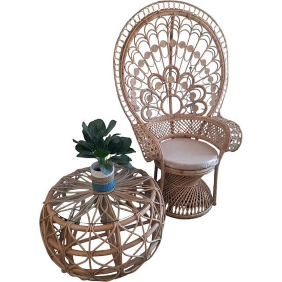 Furnilux -peacock stoel-rotan-110x55x160 cm - Image 2