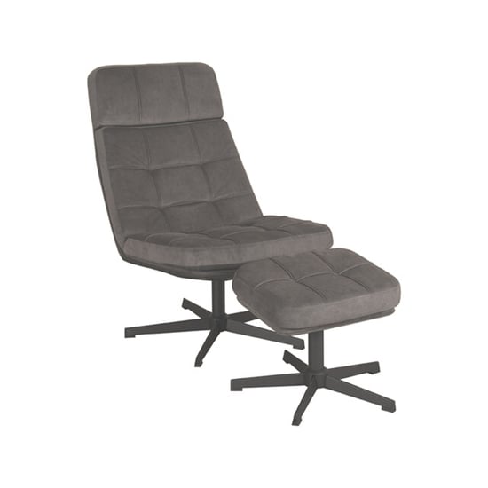 Label51 Fauteuil alvar - cosmo incl. hocker 57x53x83 cm - Image 1
