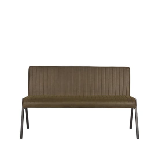 Label51 Eetkamerbank matz army green microfiber 145 cm - Image 4