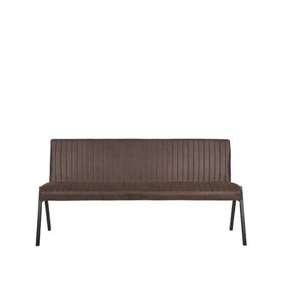Label51 Eetkamerbank matz antraciet microfiber 175 cm - Image 4