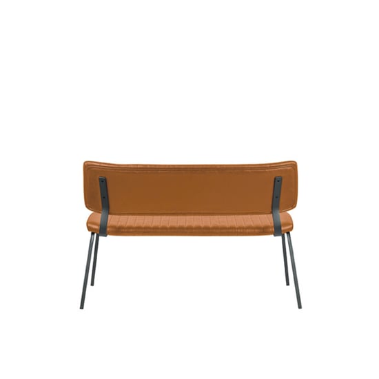Label51 Eetkamerbank gusto cognac pu-leder 120 cm - Image 2
