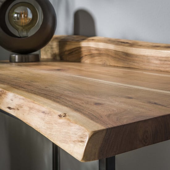 Hoyz Hoyz bureau live edge 110x60x76 hout metaal onderstel - - Image 3