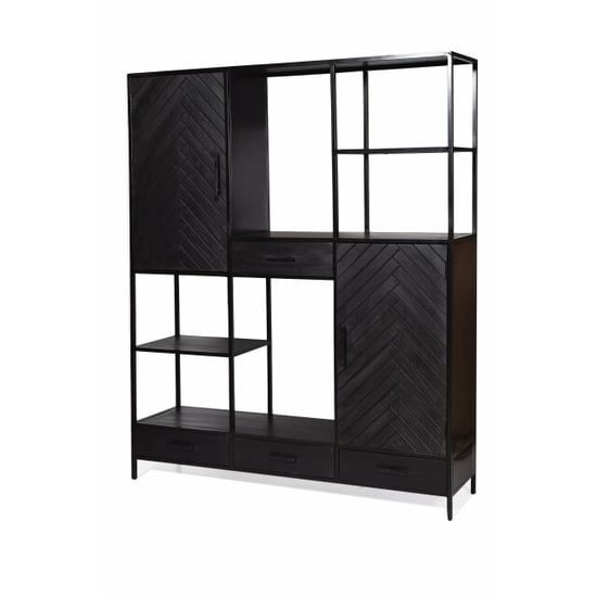 Livingfurn kabinetkast york 160cm mangohout / gecoat staal - Image 1